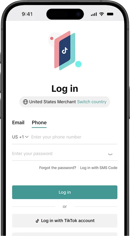 TikTok eCommerce integration example on phone